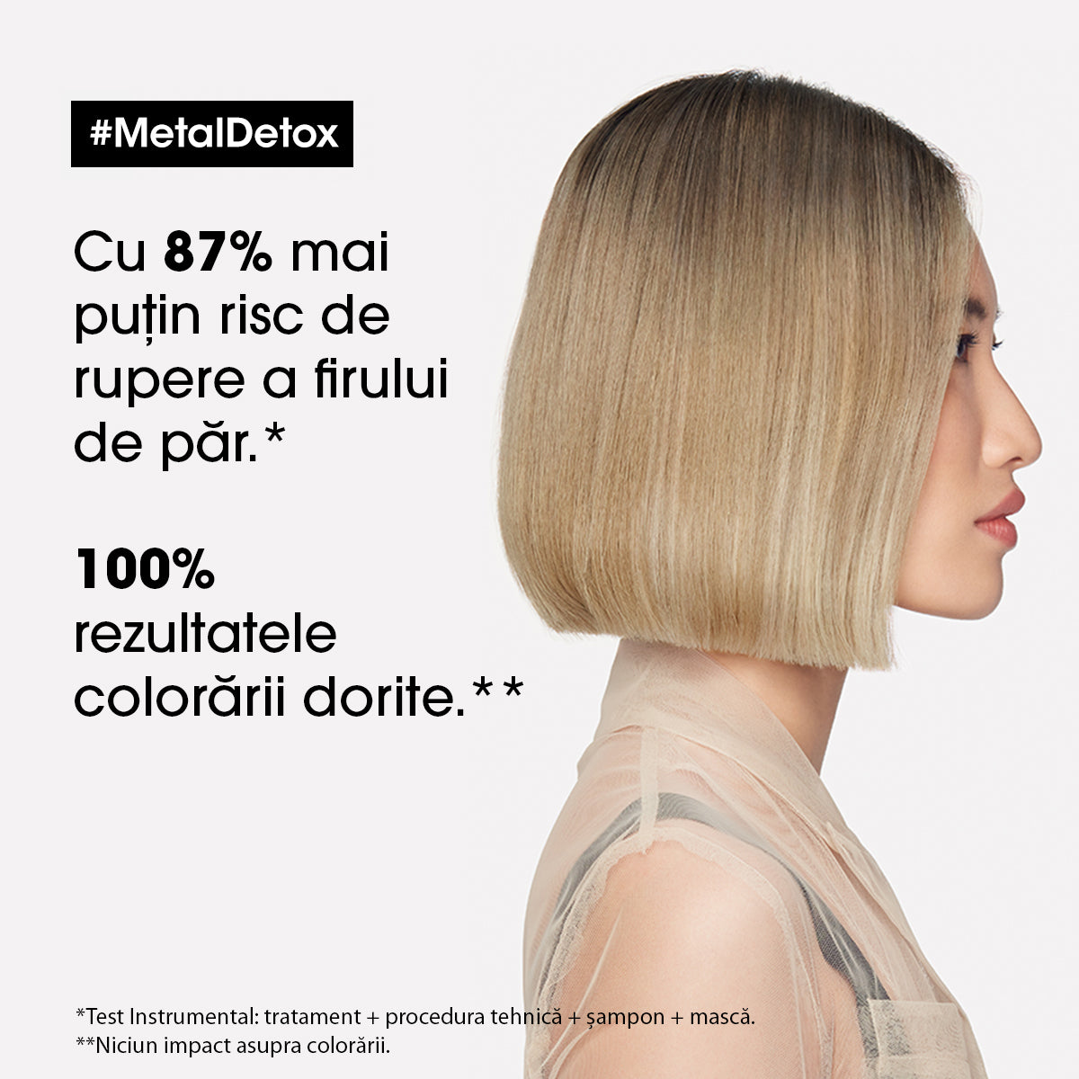 Masca de par L'Oréal Professionnel Serie Expert Metal Detox cu sistem de protectie anti-depunere a metalelor, toate tipurile de par decolorat, colorat sau balayage 250 ml