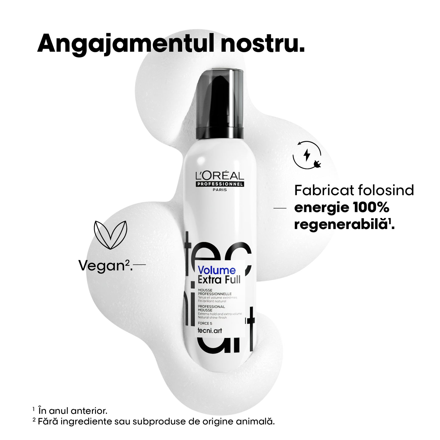 Spumă volum la rădăcină L'Oréal Professionnel Tecni.Art Volume Lift 250ml – volum fără încărcare