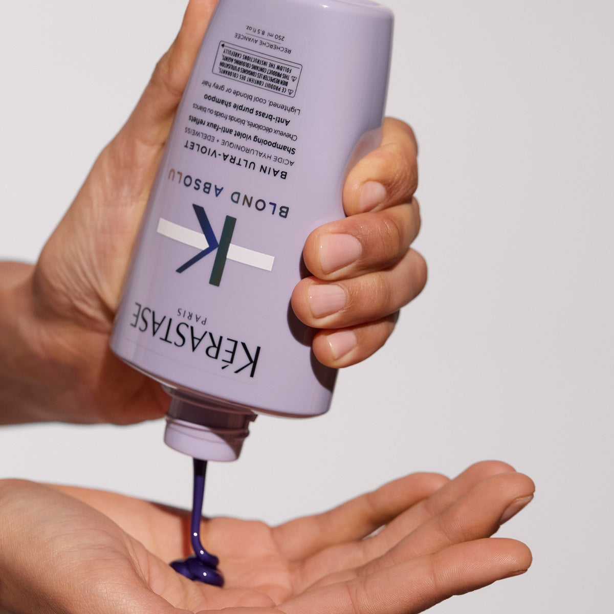 Șampon neutralizator - Kérastase Blond Absolu Bain Ultra-Violet - Neutralizarea tonurilor galbene - 250ml