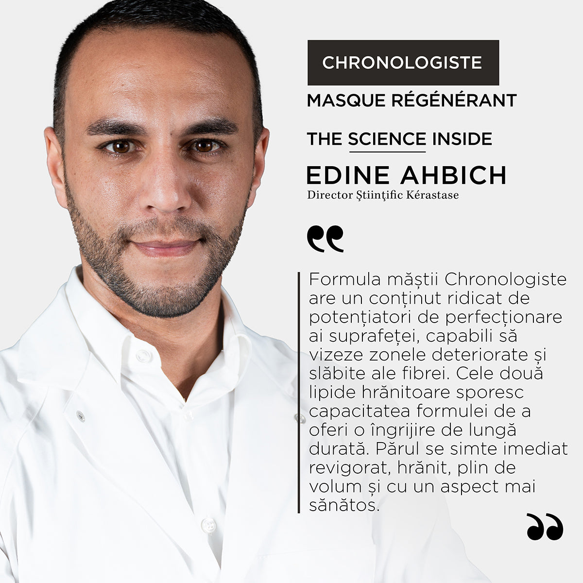 Mască regeneratoare pentru păr - Kérastase Chronologiste Masque Intense Regenerant - Regenerare și revitalizare intensă - 200ml