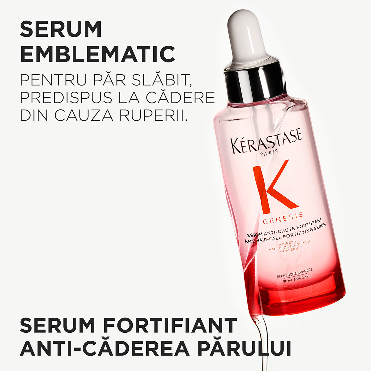 Serum fortifiant împotriva căderii părului - Kérastase Genesis Serum Anti-Chute Fortifiant - Protecție și fortifiere - 90ml
