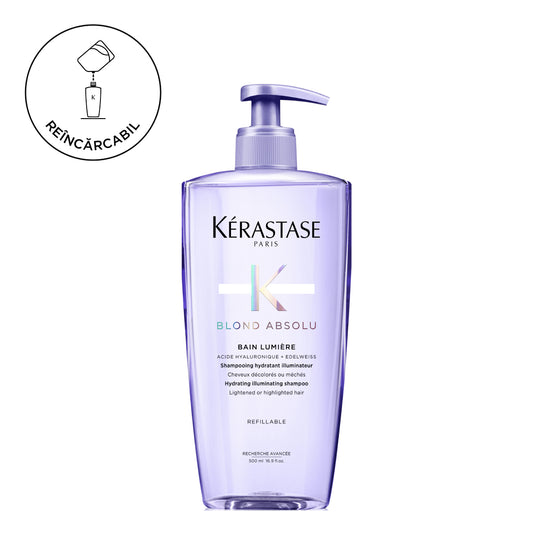 Șampon hidratant iluminator - Kerastase Blond Absolu Bain Lumiere - reîncărcabil 500ml