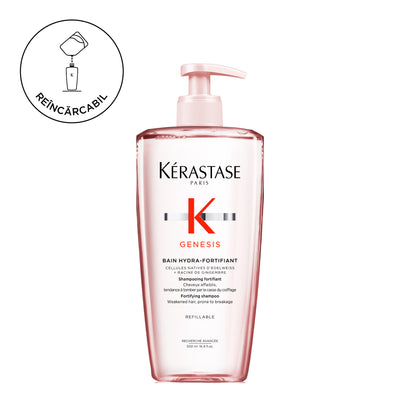 Refillable Shampoo For Thinning Oily Hair - Kerastase Genesis Bain Hydra-Fortifying 500ml
