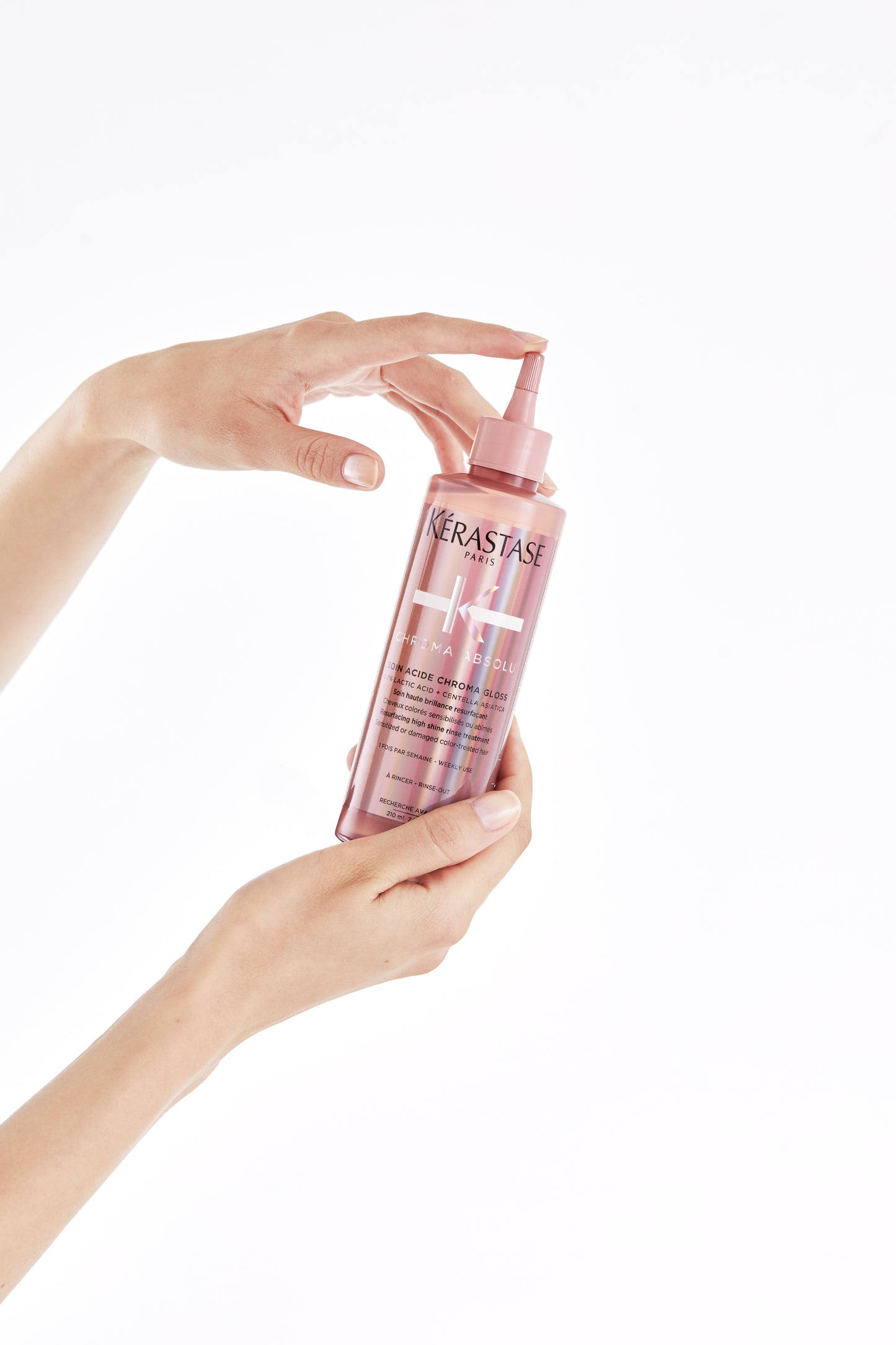 Intense shine care - Kérastase Chroma Soin Acide Chroma Gloss - Shine and fiber restoration - 210ml