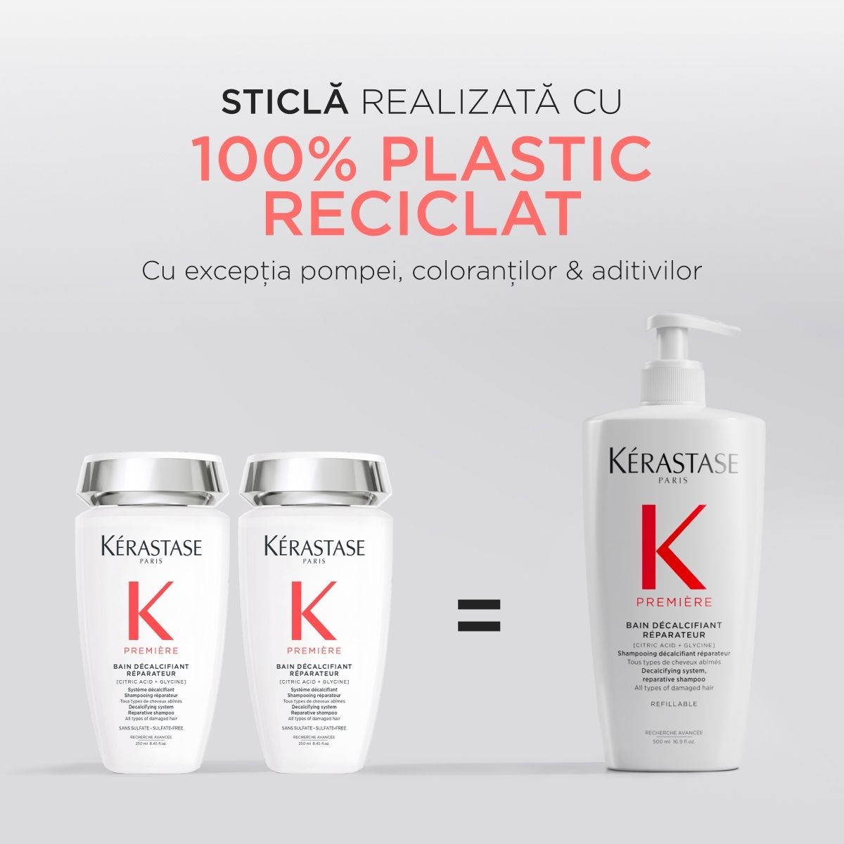 Sampon Reparator Decalcifiant Deteriorat Reincarcabil - Kerastase Premiere Bain Decalcifiant Reparateu 500ml