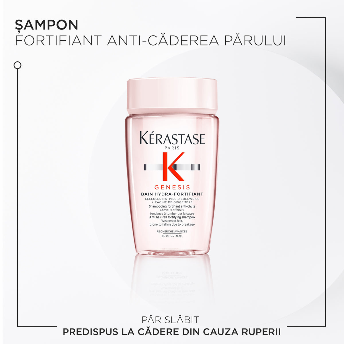 Set discovery anti-cădere pentru păr slăbit — Kérastase Genesis Bain Hydra-Fortifiant + Fondant + Défense Thermique 80+75+45ml