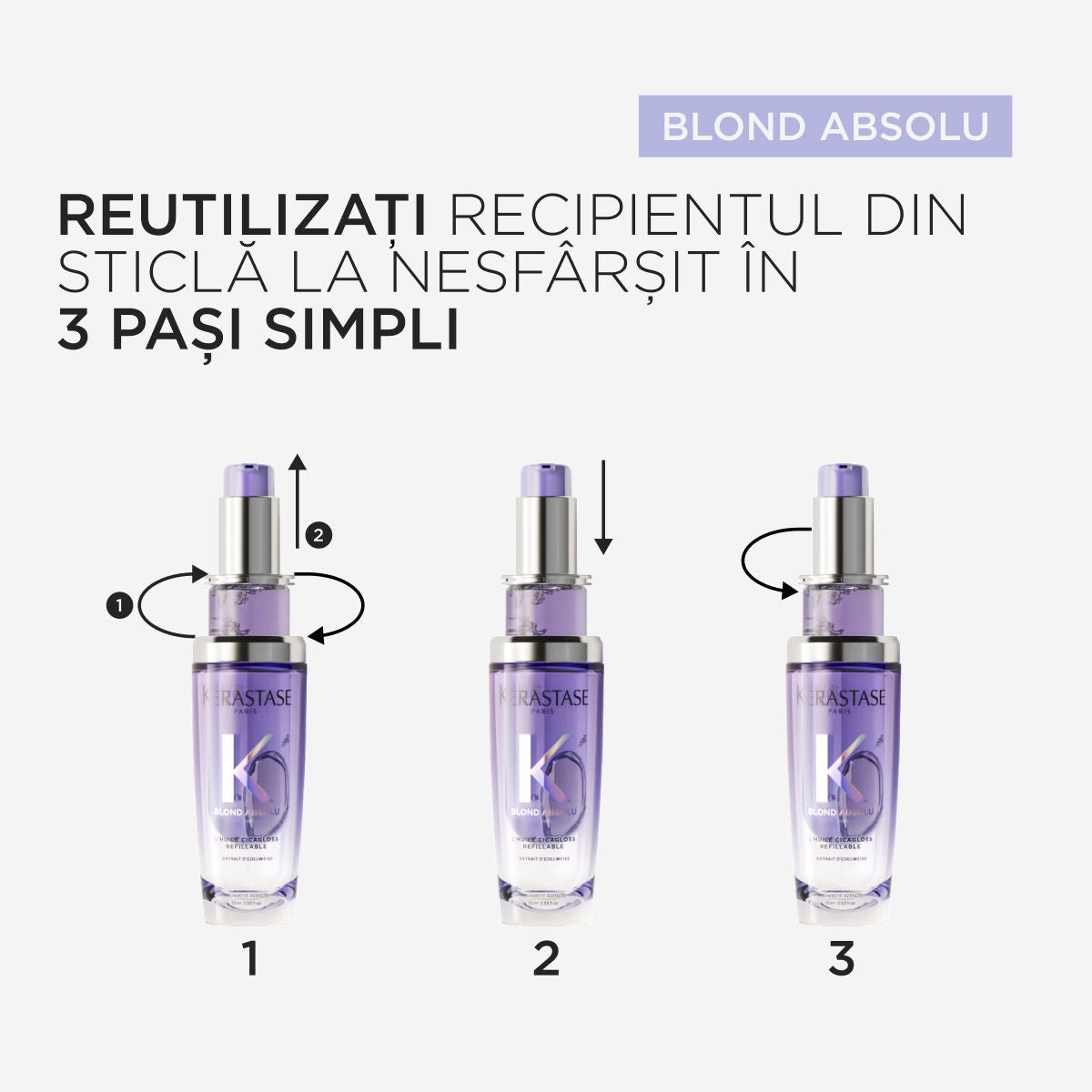 Ulei Pentru Par Blond Reincarcabil - Kerastase Blond Absolu L'Huile Cicagloss 75ml