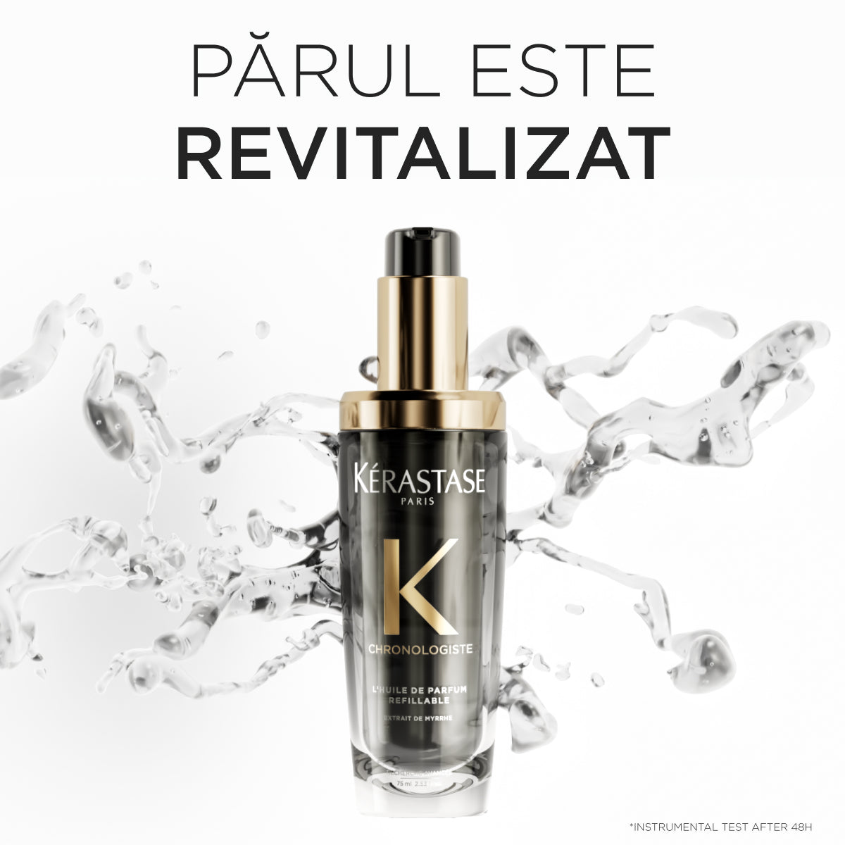 Ulei de păr reîncărcabil - Kerastase Chronologiste Huile de Parfum - ulei parfuma de păr revitalizează și hidratează 75ml