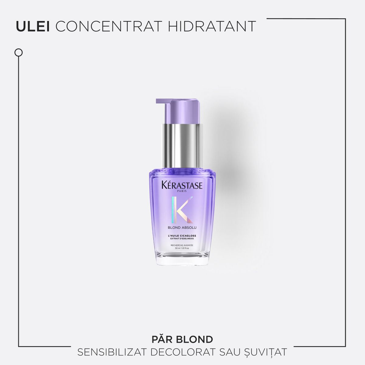 Ulei de par pentru par blond - Kerastase Blond Absolu L'Huile Cicagloss 30ml