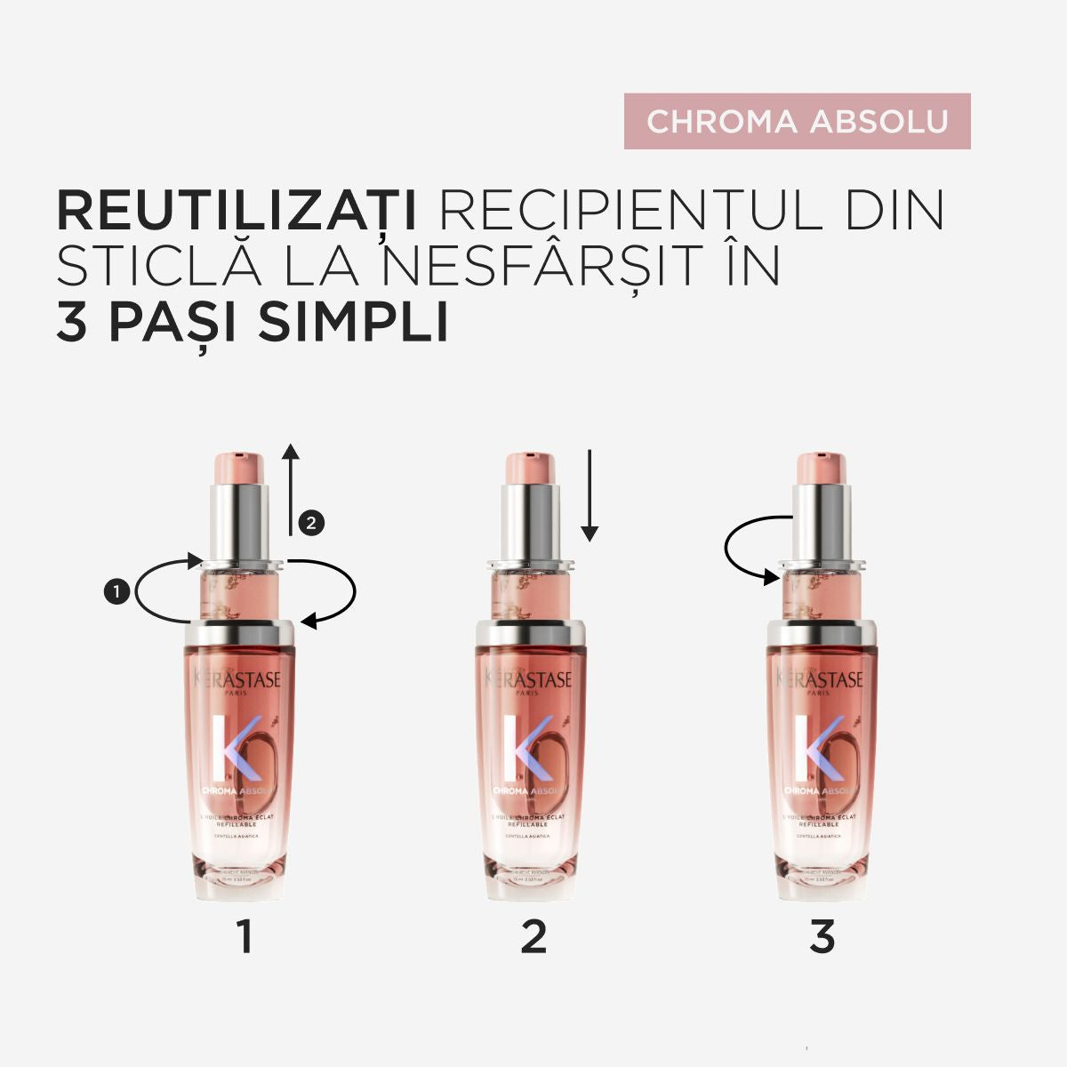 Ulei de par Pentru Stralucire Reincarcabil - Kerastase Chroma Absolu L'Huile Chroma Eclat - 75 ml