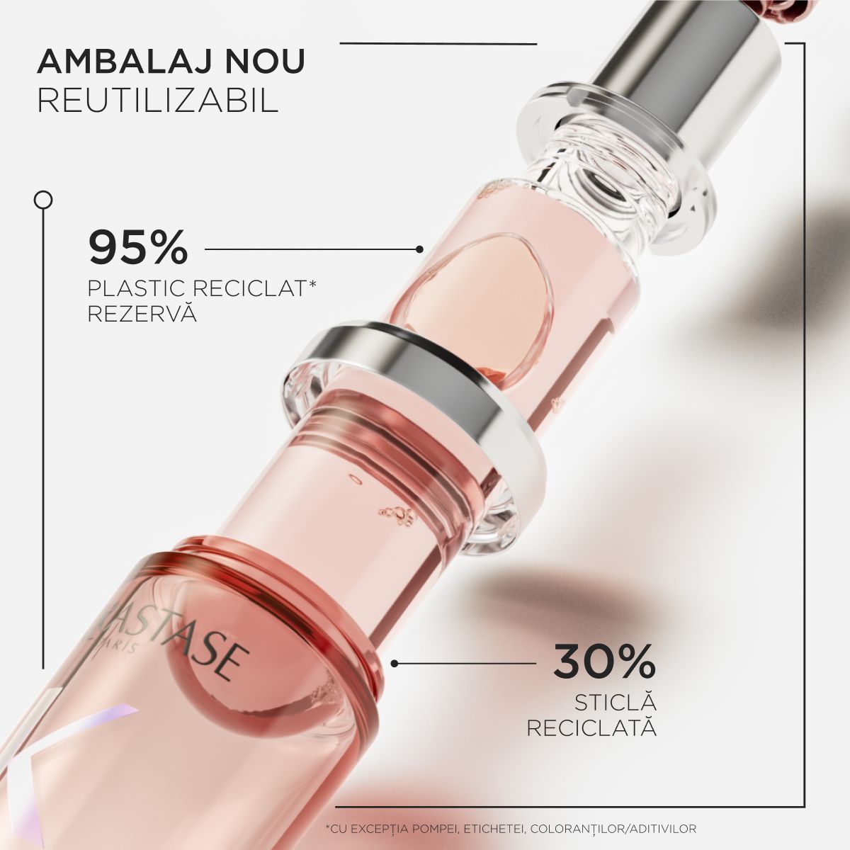 Ulei de par reincarcabil pentru par vopsit Kerastase L'Huile Chroma Eclat 75ml + rezerva 75ml