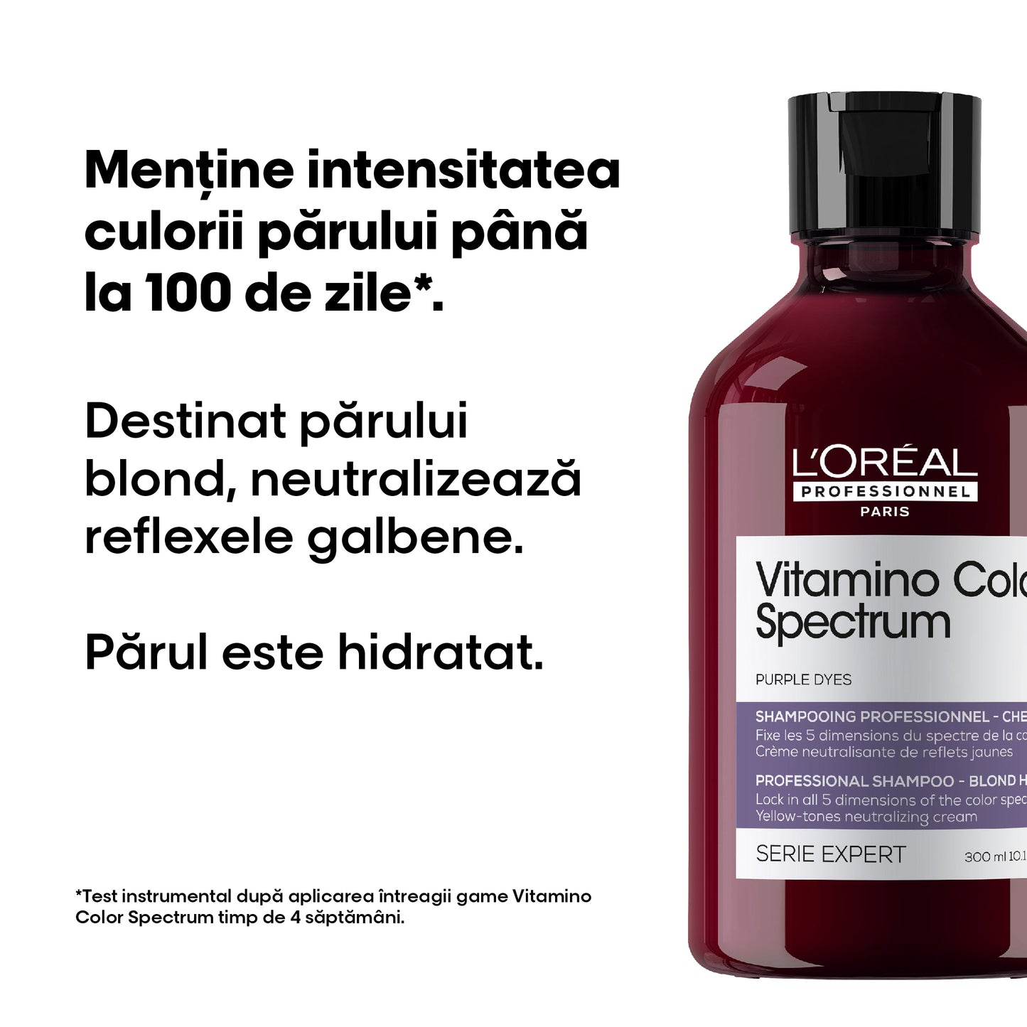 Sampon L’Oreal Professionnel SE Vitamino Color Spectrum Purple, pentru neutralizarea tonurilor de galben, 300ml