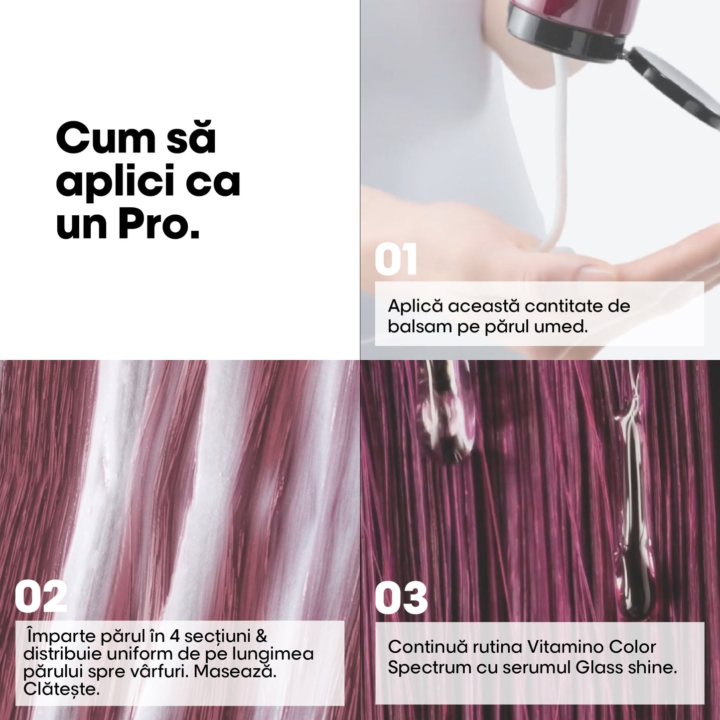 Balsam de par L'Oreal Professionnel Serie Expert Vitamino Color Spectrum, pentru intretinerea culorii, 200ml