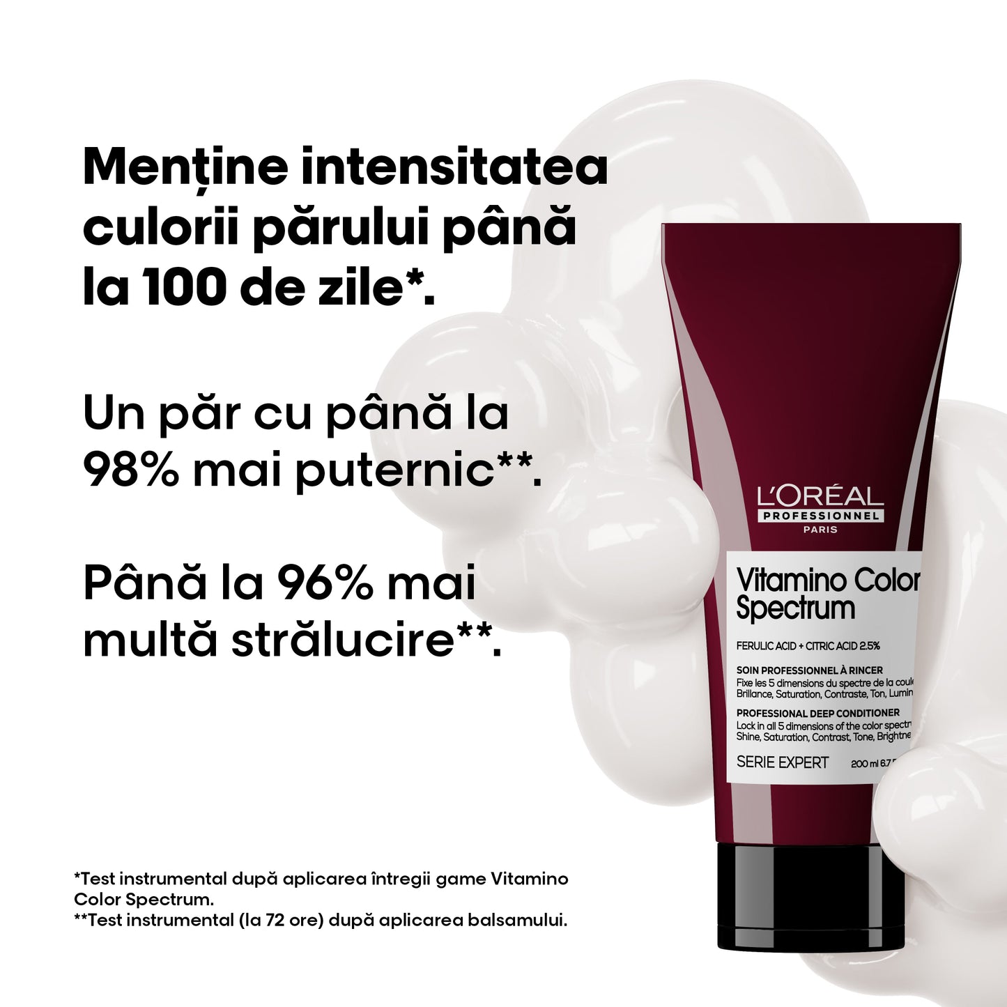 Balsam de par L'Oreal Professionnel Serie Expert Vitamino Color Spectrum, pentru intretinerea culorii, 200ml