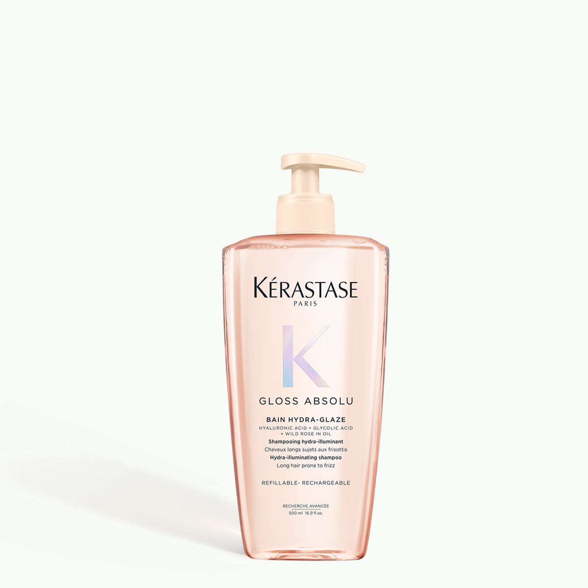 Sampon reincarcabil Kerastase Gloss Absolu Bain Hydra-Glaze, cu efect anti-electrizare, 500ml
