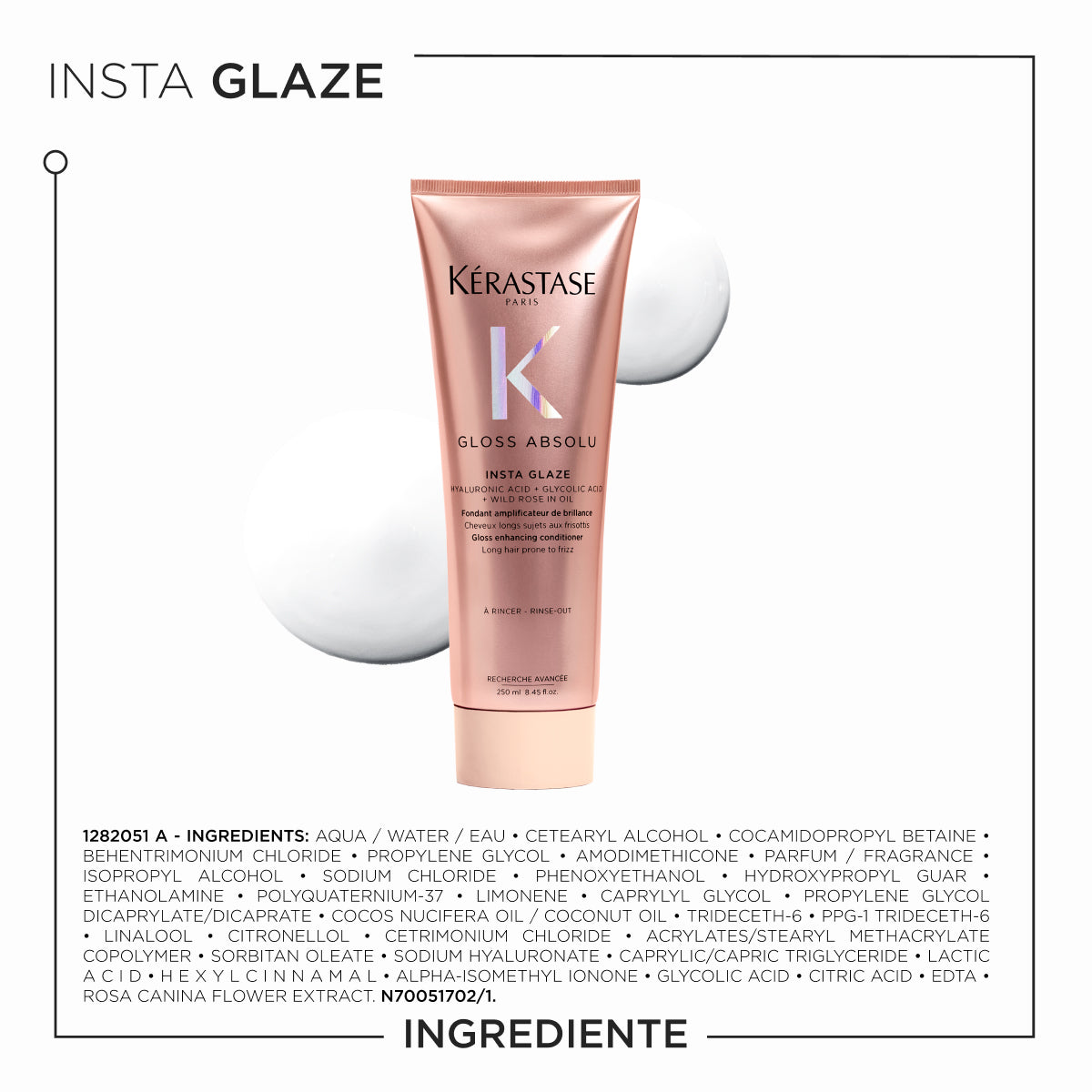 Balsam de par Kerastase Gloss Absolu Insta Glaze, cu efect anti-electrizare, 250ml