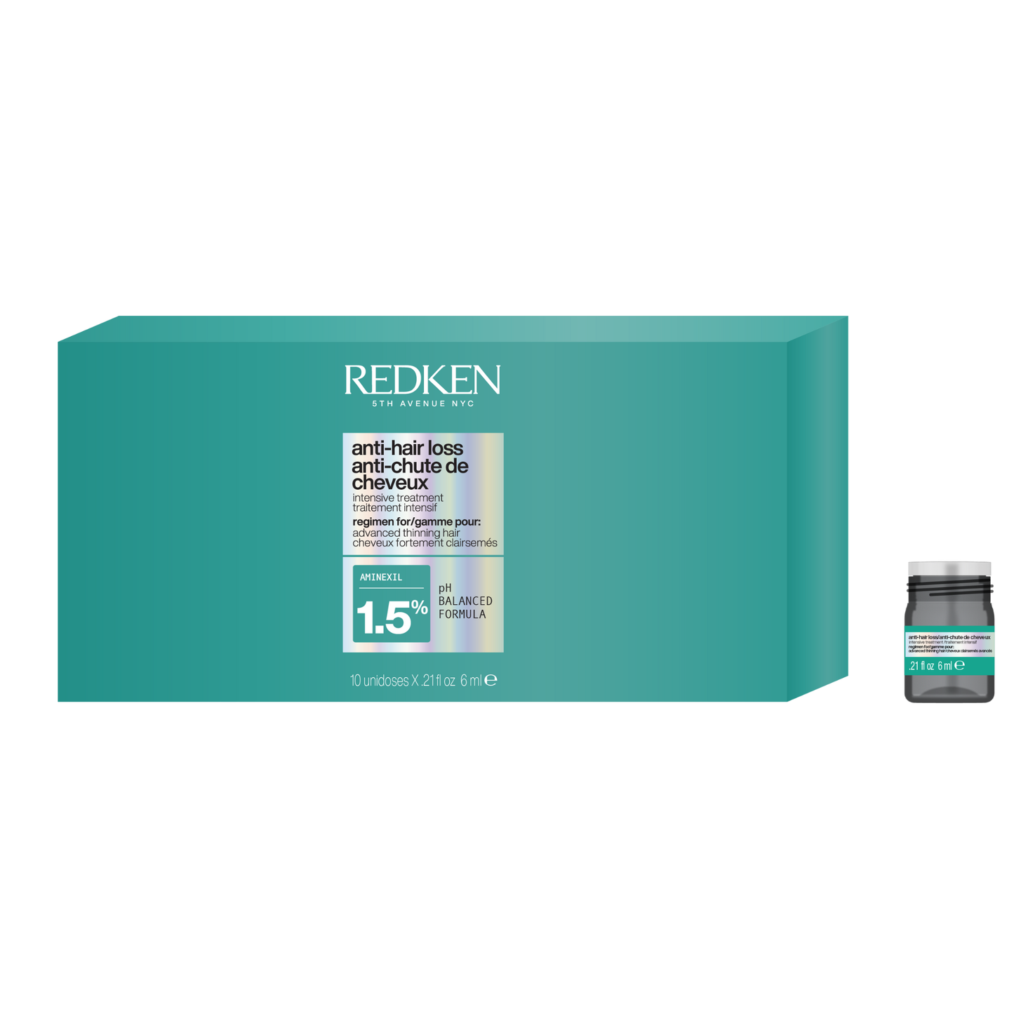 Fiole Redken impotriva caderii parului cu 1.5% Aminexil 10X6ml