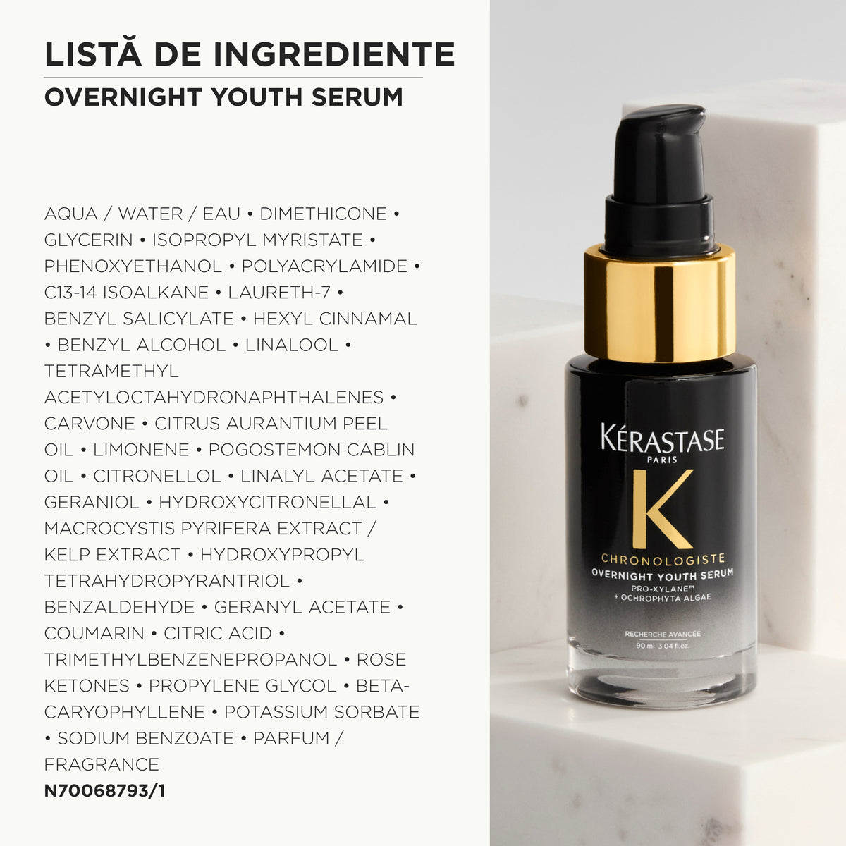 Kérastase Chronologiste Overnight Youth Serum 30ml – Anti-Aging Night Serum for Hair Regeneration