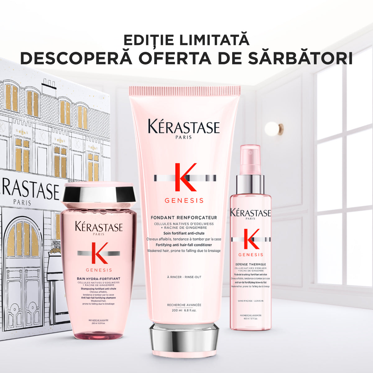 Set Kérastase Genesis Fondant Holidays 2025, Pentru fortifierea parului slabit