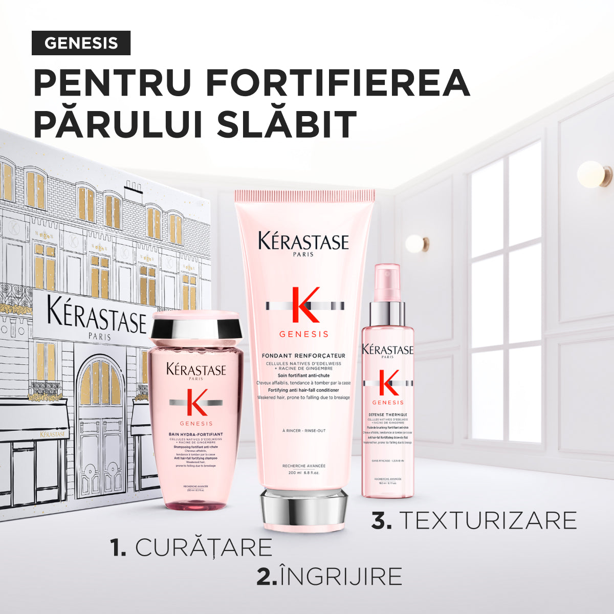 Set Kérastase Genesis Fondant Holidays 2025, Pentru fortifierea parului slabit