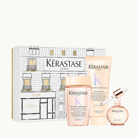 Set Kérastase Gloss Absolu Oil Holidays 2025 - Ritual de ingrijire hydra-glaze pentru un par stralucitor si plin de viata
