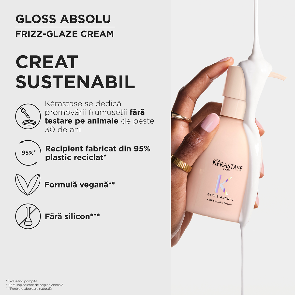Kérastase Gloss Absolu Frizz-Defying Leave-In Cream for Thick Hair Prone to Frizz 240 ml