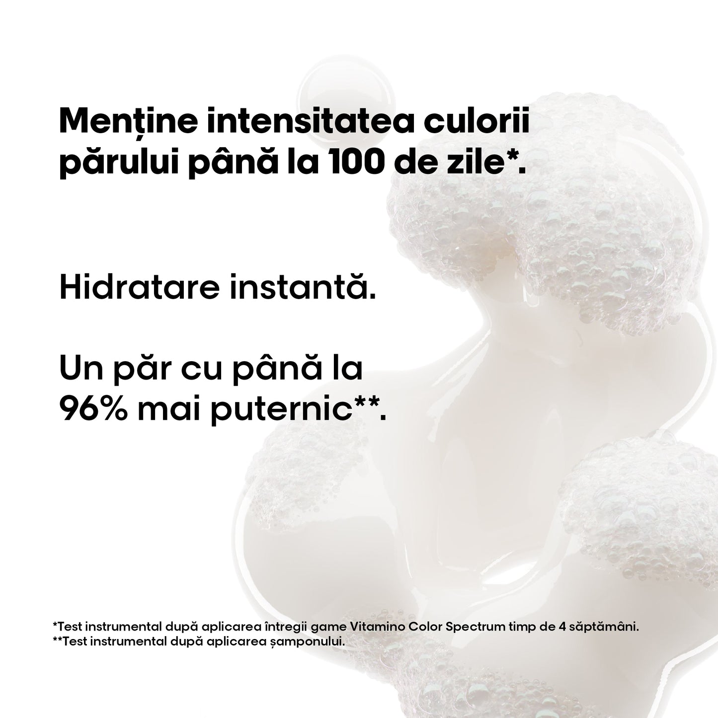 Pachet sampon pentru par vopsit L’Oreal Professionnel SE Vitamino Color Spectrum, pentru fixarea culorii, par mai matasos & puternic, cu Acid Feluric & Acid Citric fara sulfati, produs vegan, 500ml + Rezerva, 500ml