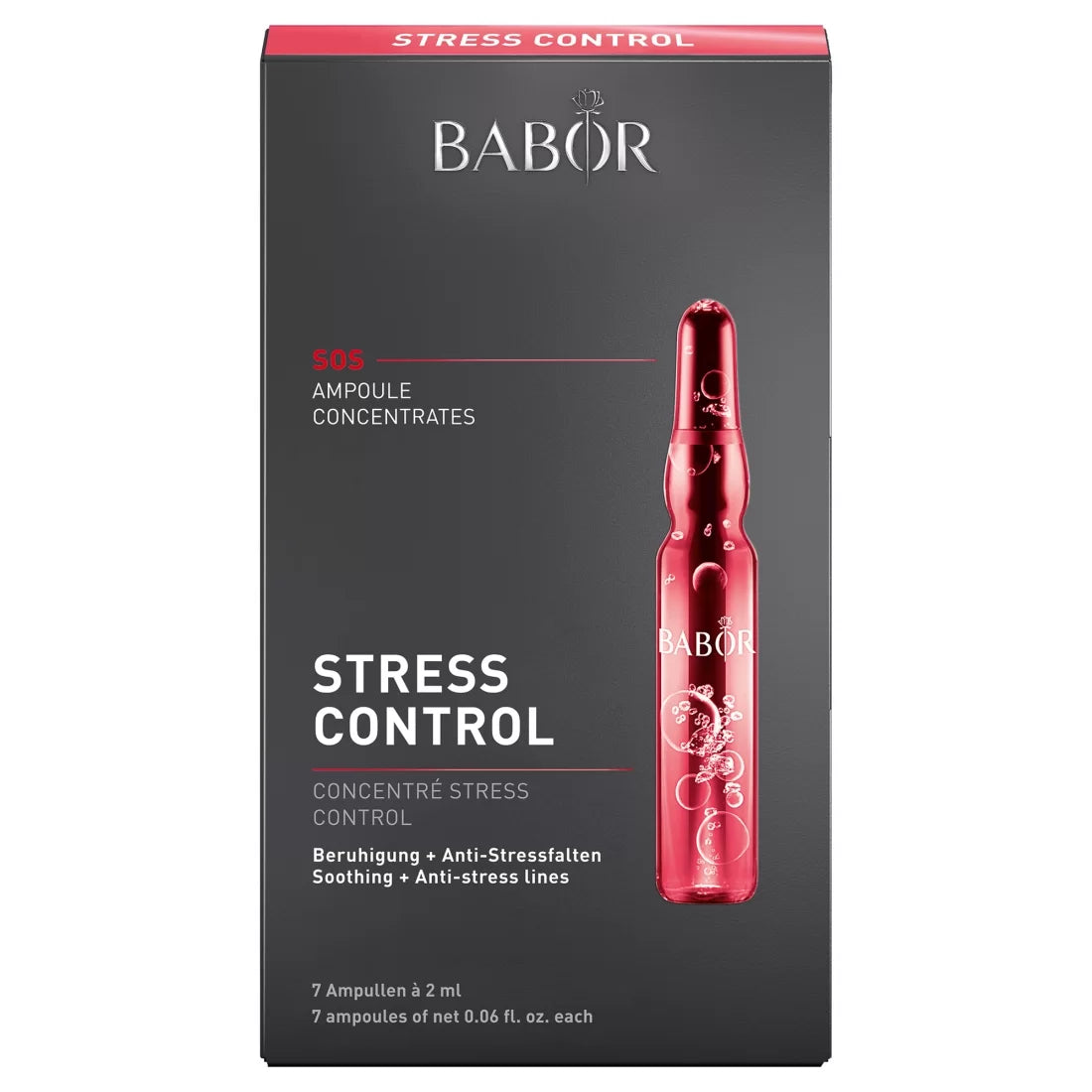 Fiole anti-stres - Babor Control al Stresului - Calmare și regenerare rapidă - 7 x 2 ml