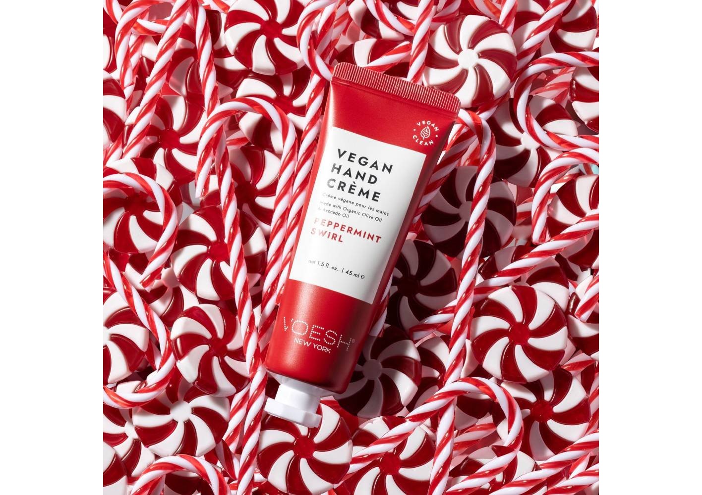 Crema de mâini Voesh New York Hand Cream Peppermint Swirl 45ml