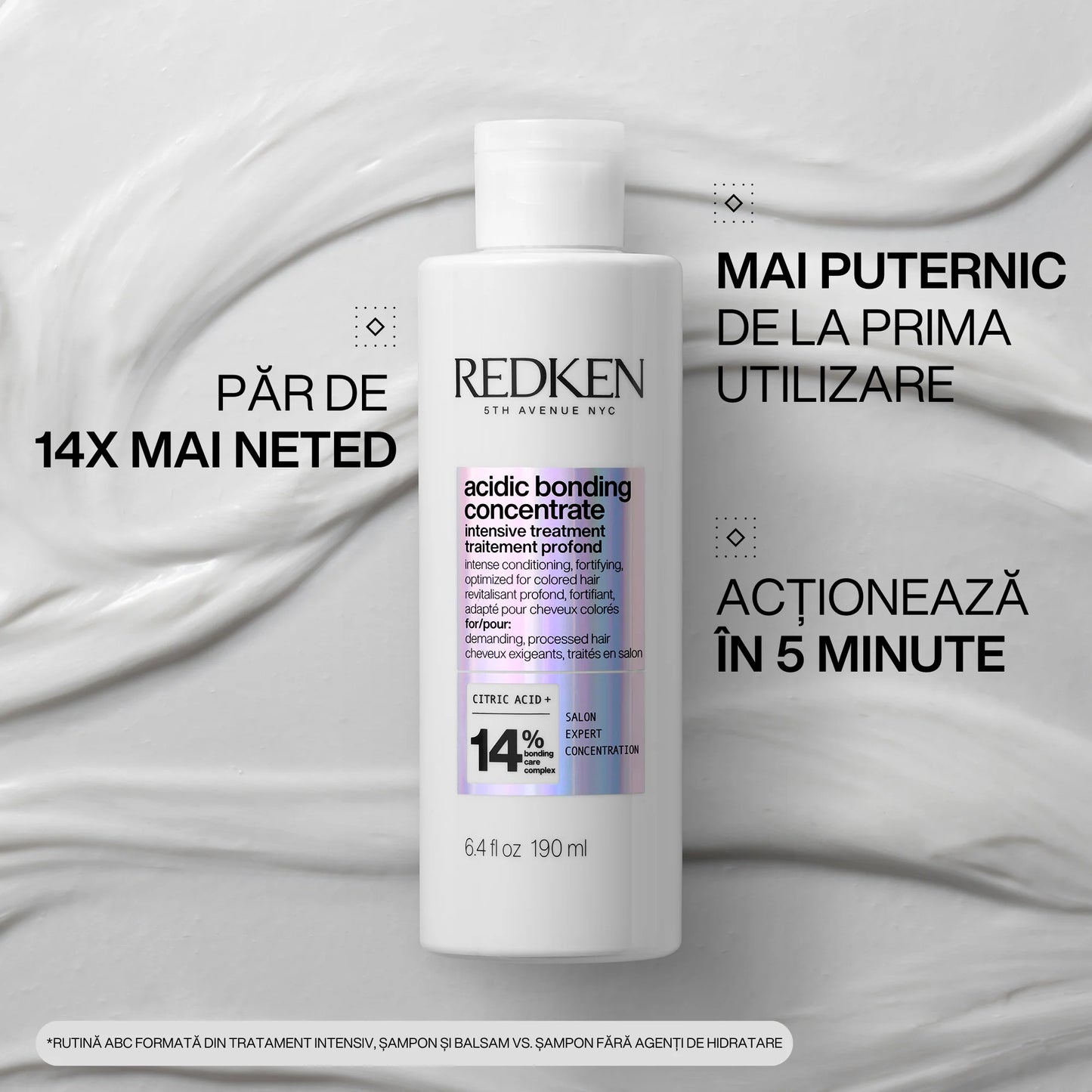 Tratament pre-șampon - Redken Acidic Bonding Concentrate - Reparație pentru păr deteriorat - 190ml