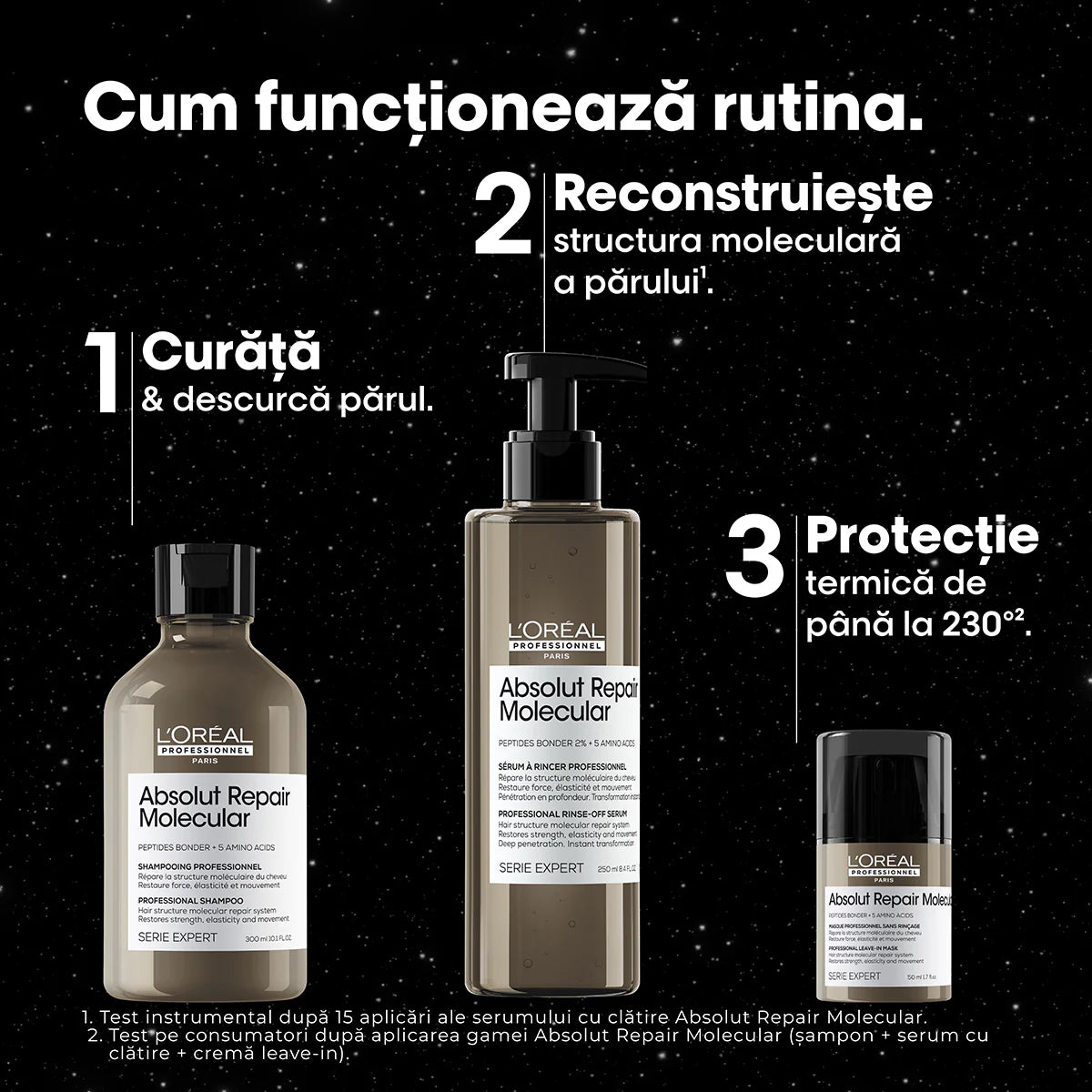 Set pentru par deteriorat L’Oreal Professionnel SE Absolut Repair Molecular Trio