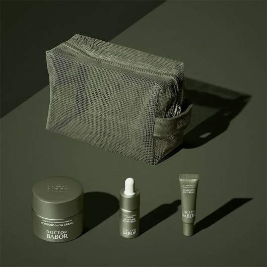 Set Doctor Babor Microbiomic Moisture glow pentru un ten hidratat, luminos si echilibrat 50ml+10ml+7ml