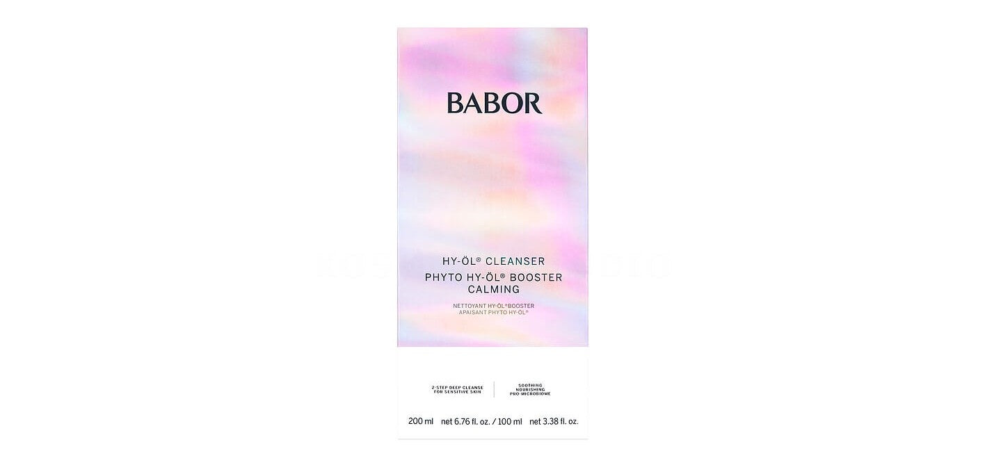 Set demachiere Babor HY-ÖL Cleanser&Phyto HY-ÖL Booster Calming pentru ten sensibil 200+100ml