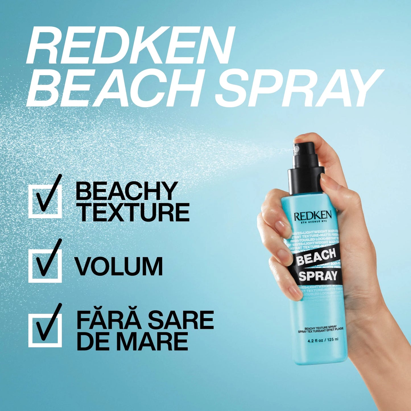 Spray de Par pentru Bucle Redken Beach Texture Spray 125ml