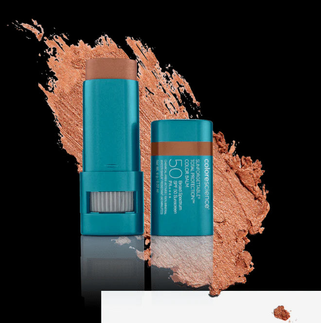 Balsam colorat pentru față cu protecție SPF 50 - Colorescience Sunforgettable® Total Protection® Color Balm - Nuanta Bronze - 9g