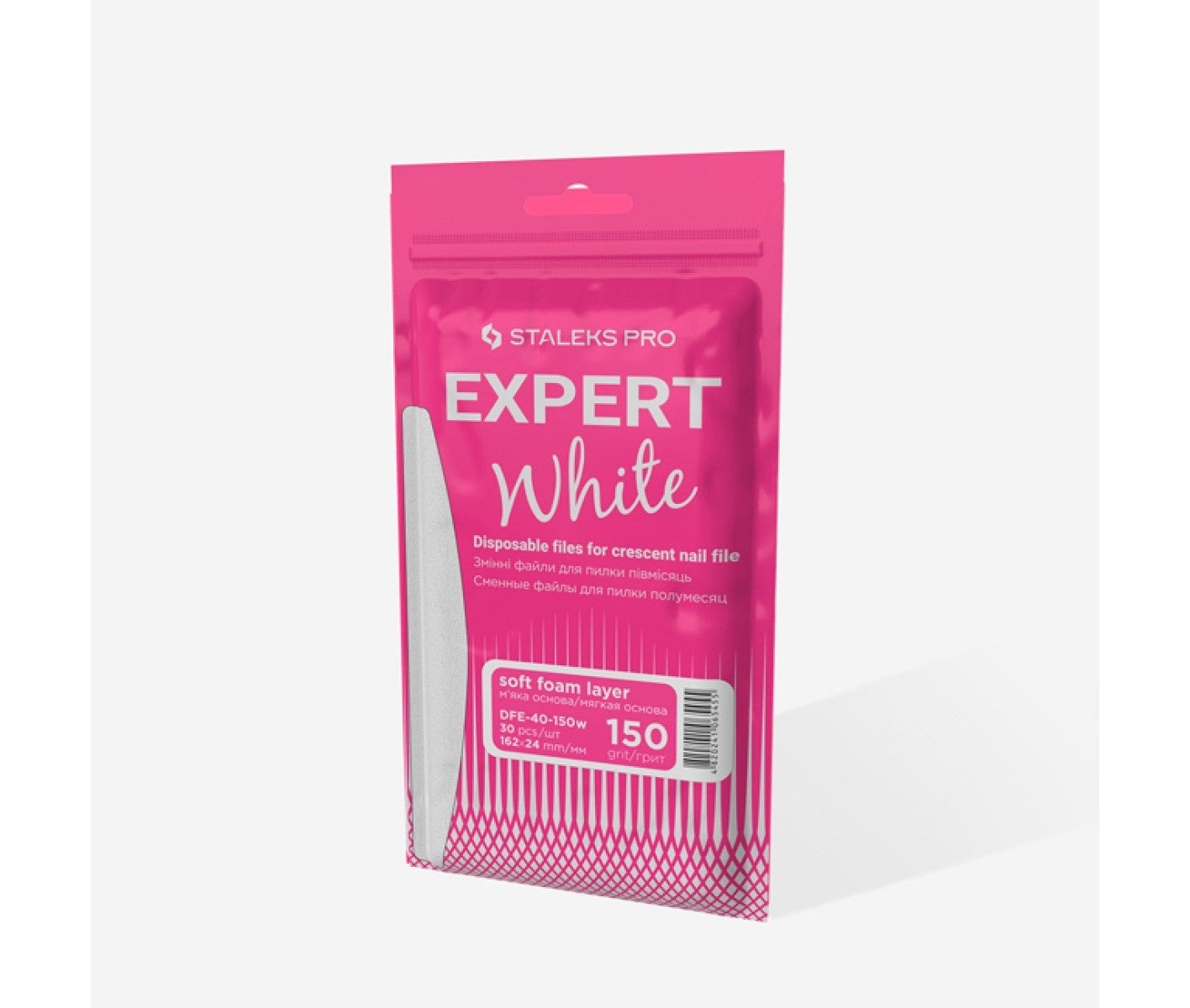 Staleks PRO Expert White rezerve pila metalica Soft foam layer DFE-40-150w, 30buc