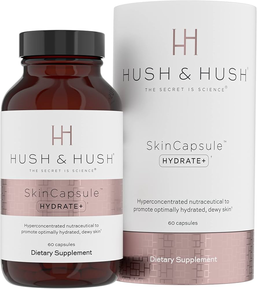 Supliment cu acid hialuronic Hush&Hush SkinCapsule Hydrate+ cu efect de hidratare 60 capsule