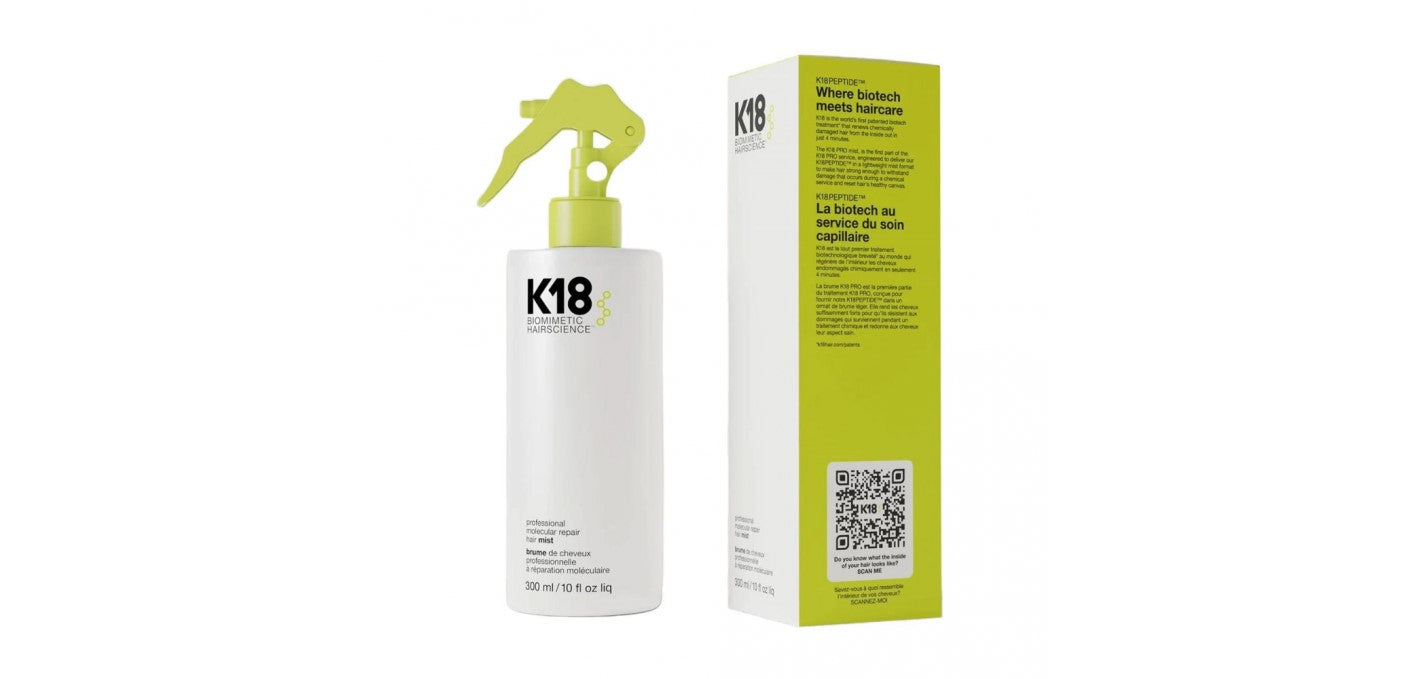 Tratament demineralizant pentru par K18 Biomimetic Hairscience Professional molecular repair hair mist 300ml