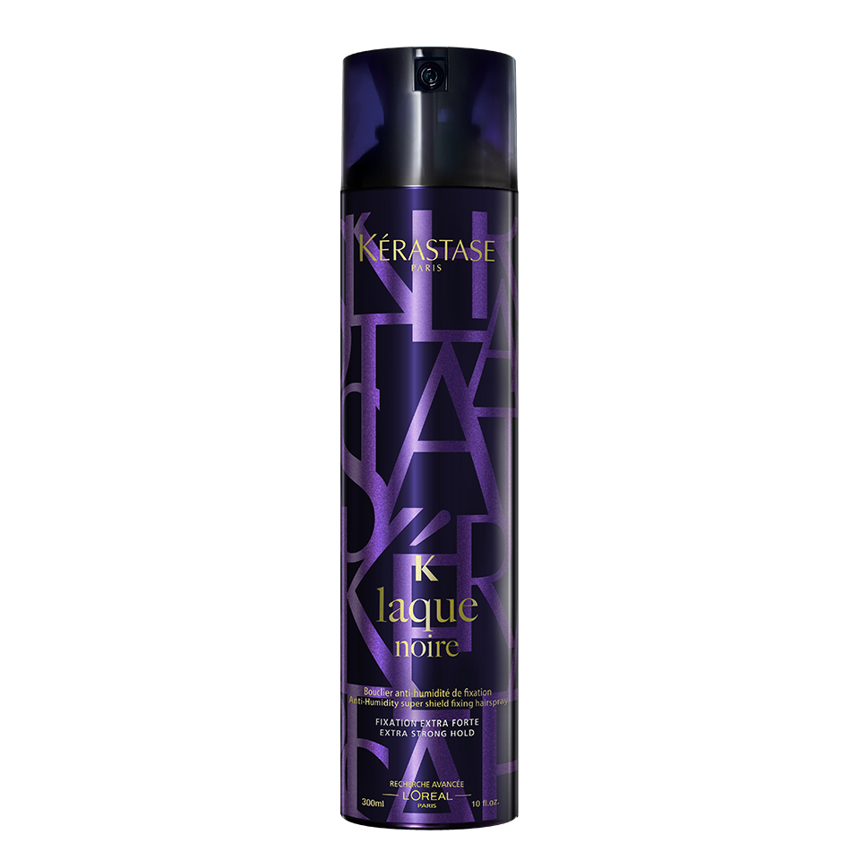 Restyleable medium-hold hairspray for all hair types — Kérastase Couture Styling Laque Noire 300ml