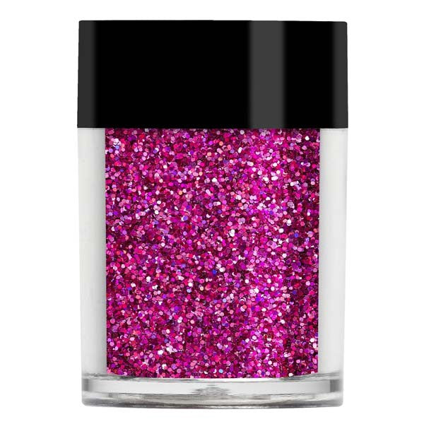 Holographic Nail Glitter Darkest Pink Lecente 8g