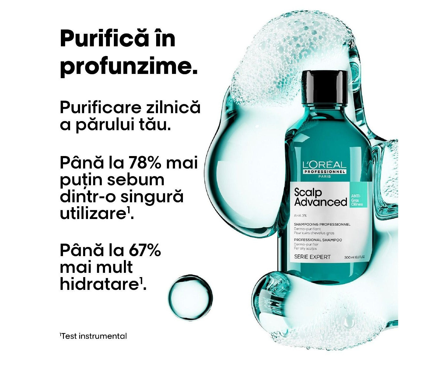 Sampon L’Oreal Professionnel Serie Expert Scalp Advanced pentru scalp gras 300ml
