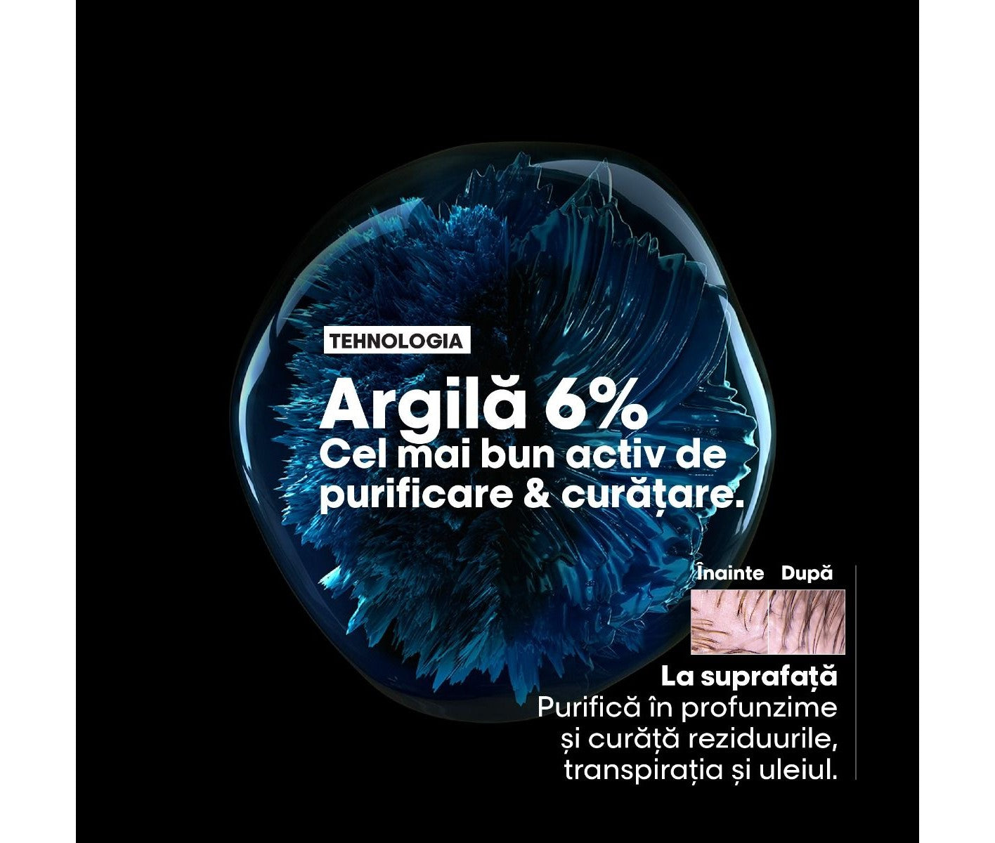 Sampon si masca 2 in 1 cu utilizari multiple pentru scalp gras L’Oreal Professionnel SE Scalp Advanced, cu 6% argilă , 250ml