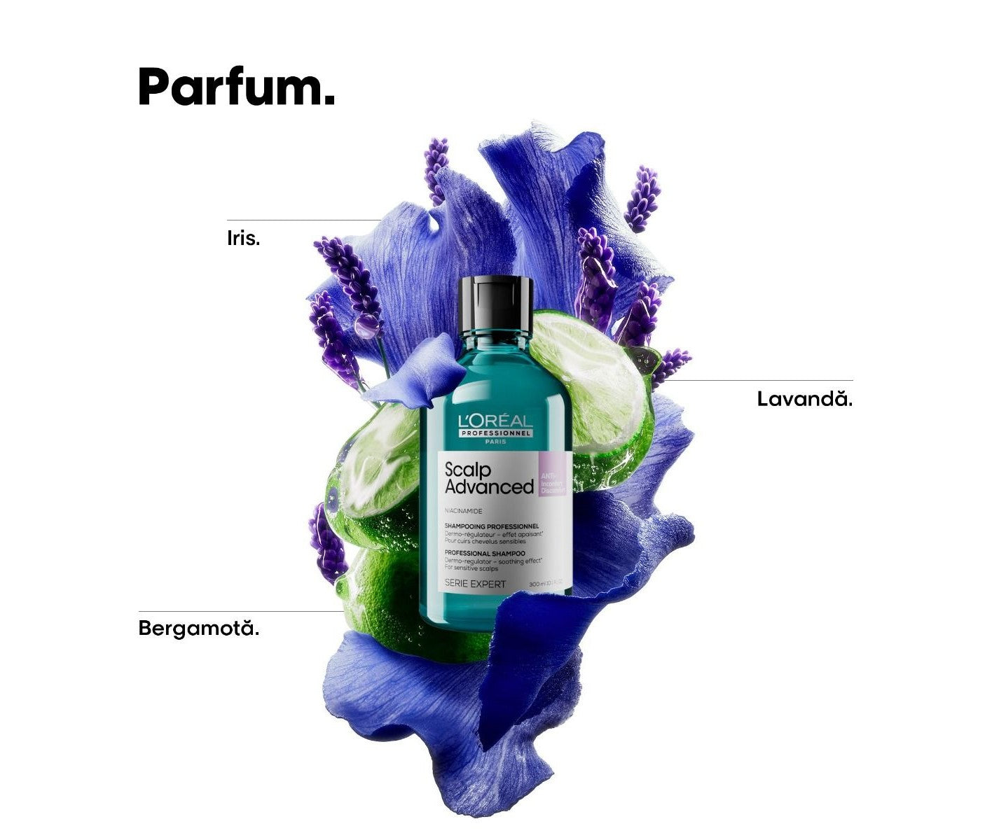 Sampon pentru scalp sensibil L’Oreal Professionnel Serie Expert Scalp Advanced, cu niacinamide 300ml