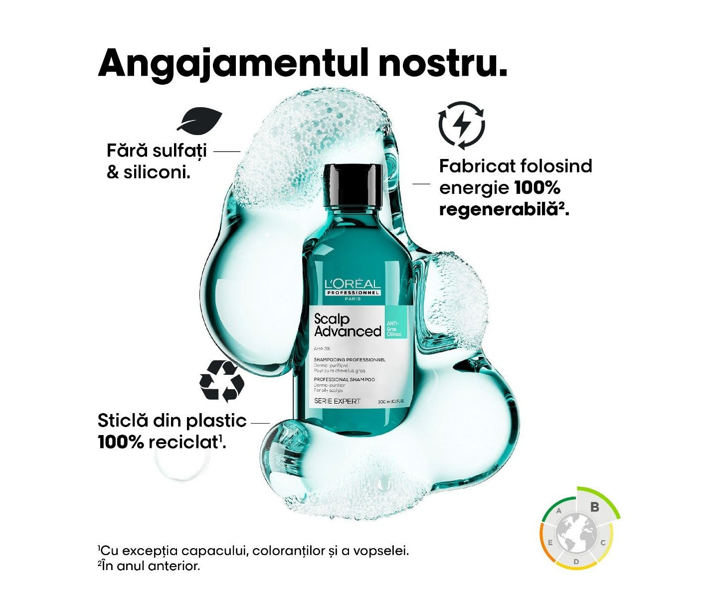 Sampon L’Oreal Professionnel Serie Expert Scalp Advanced pentru scalp gras 300ml