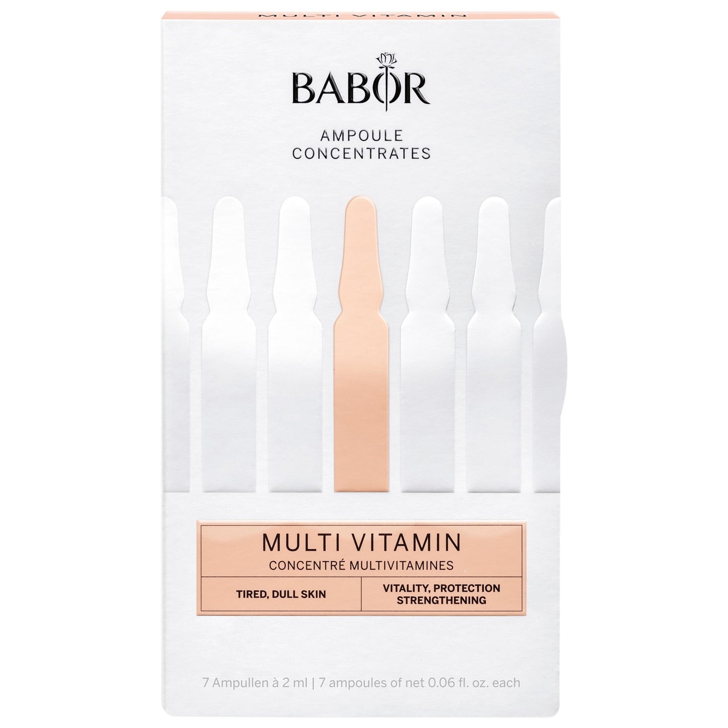Fiole concentrate vitamine și energie pentru ten obosit — Babor Ampoule Concentrates Multi Vitamin 7×2ml