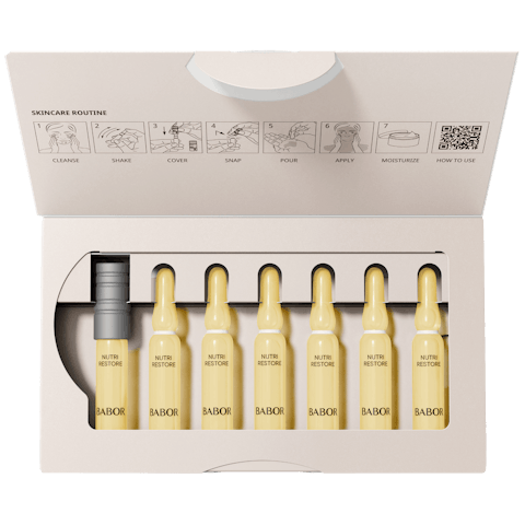 Fiole nutritive cu Ectoin si Squalane Babor Nutri Restore Ampoule Serum Concentrate 7x2ml