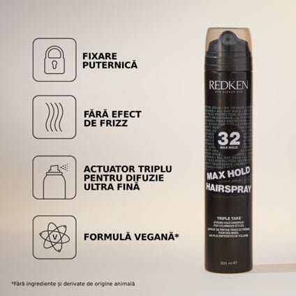Spray cu fixare ultra puternică Redken 32 Max Hold Haispray