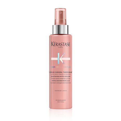Serum termo-protector antioxidant - Kérastase Sérum Chroma Thermique - Protecție termică și anti-statică pentru păr vopsit - 150ml