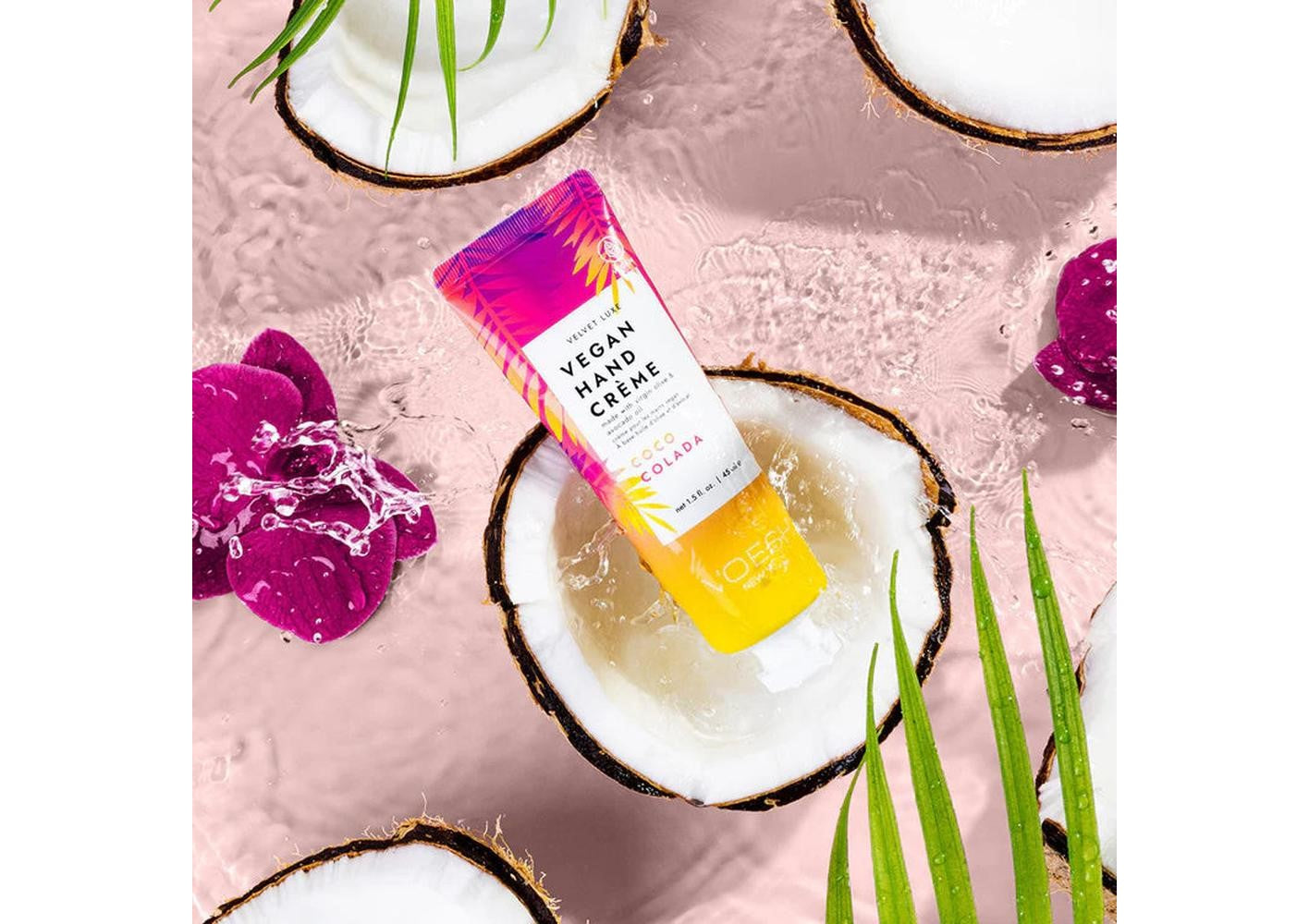 Cremă de mâini Voesh New York Vegan hand cream Coco Colada 45ml