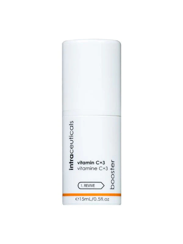 Ser pentru față cu vitamina C - Intraceuticals Vitamin C+3 Booster - Strălucire și revitalizare - 30ml